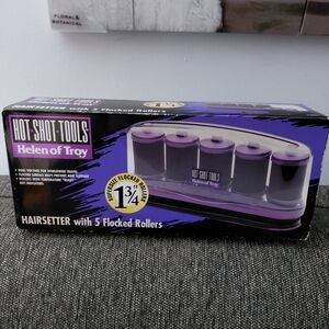 Helen of Troy Purple Hairsetter with 5 Flocked Rollers